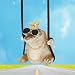 Motaney Swinging Animal Car Hanging Accessories Car Mirror Hanging Accessories Rear View Mirror Accessories Cute Car Accessories for WomenMen Car Hanging Ornament HomeCar Decor Table Lamp Charms - Image 2