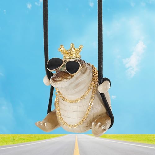 Motaney Swinging Animal Car Hanging Accessories Car Mirror Hanging Accessories Rear View Mirror Accessories Cute Car Accessories for WomenMen Car Hanging Ornament HomeCar Decor Table Lamp Charms - Image 1