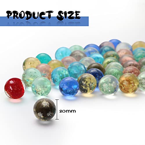 Skylety 20 Pieces Large Marbles Glowing in The Dark Marbles Bulk Luminous Colorful Handmade for Kids Science Toys Games DIY Decoration20 mm - Image 5
