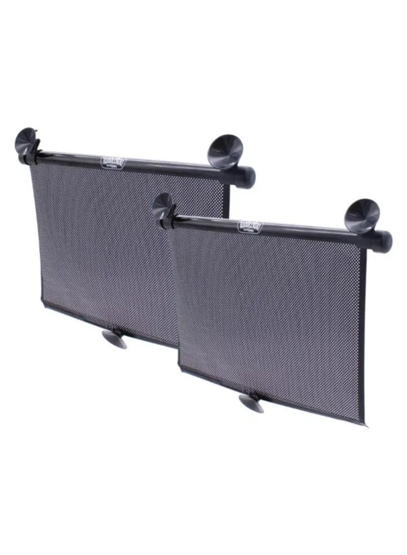 Toddleroo by North States 2-Piece Car Window Shade Black 16 x 17.5inch 6406