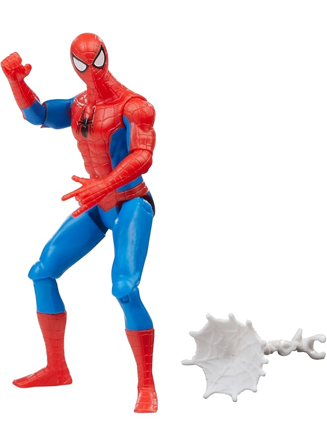 سبايدر مان مجسم شخصية كلاسيكية من سلسلة Marvel Epic Hero مقاس 4 بوصة مع ملحقات شخصيات Marvel Action للأطفال من سن 4 سنوات فما فوق - Image 1