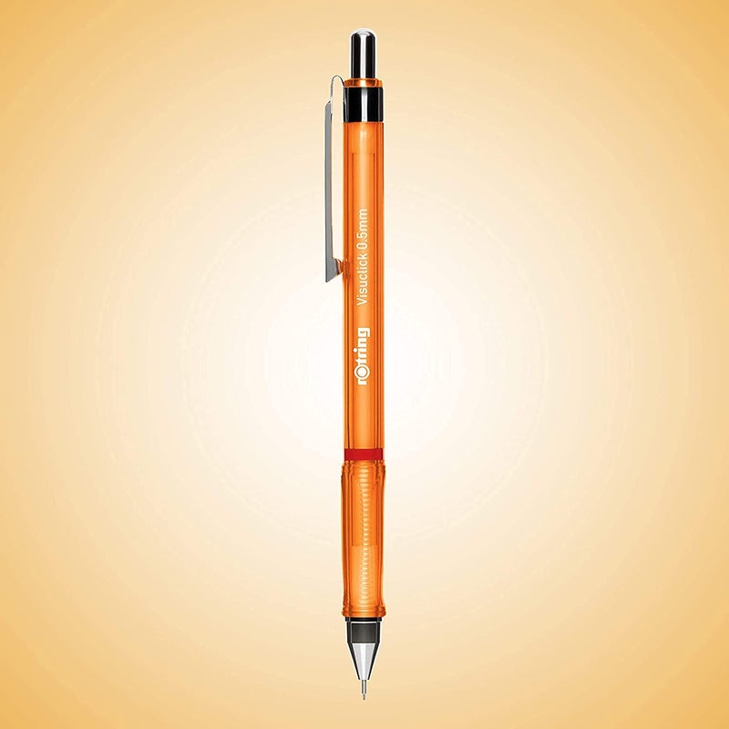 Rotring Rotring Visuclick 05mm Mechanical Pencils 2B Lead Blue Green Orange Pink Barrel Total 4 Pieces  - Image 4