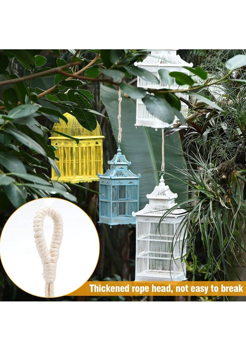 6 Pack Adjustable Macrame Plant Hanger Extenders Thickened Rope Hanging Plant Extender Durable Rope Plant Hanger Extender for Indoor Outdoor Plant Pot Holder