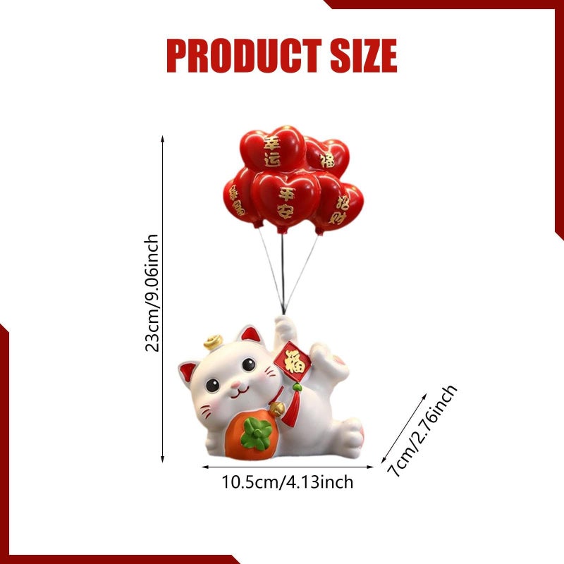 Lying Cat Figurine Resin Animal Sculpture Tabletop Ornament Bedroom Cabinet Centerpiece Gift - Image 5