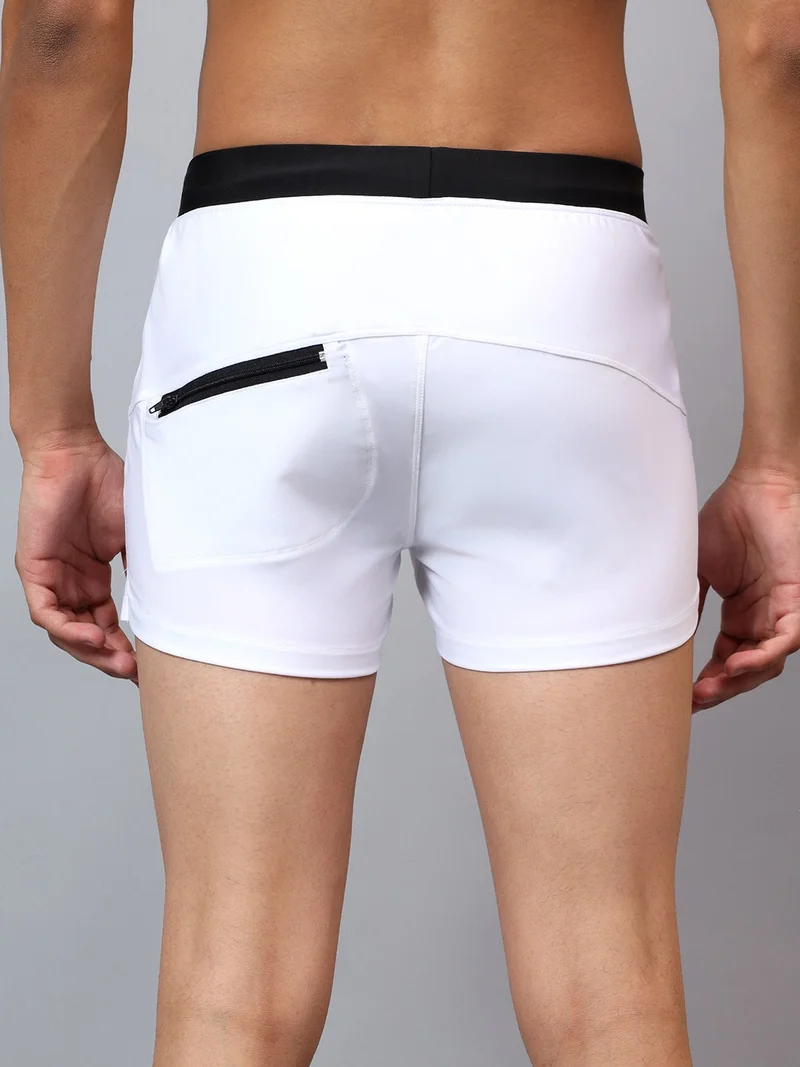 La Intimo Arctic Swim Trunks with contrast waistband and pocket details