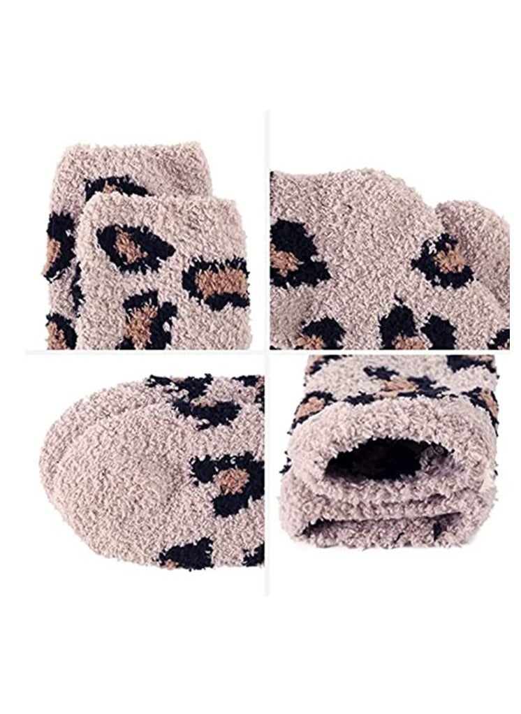 SYOSI - Womens Fuzzy Socks Warm Slipper Socks Winter Fluffy Socks Cozy Fuzzy Socks Athletic Fleece Socks Crew Socks - Image 1