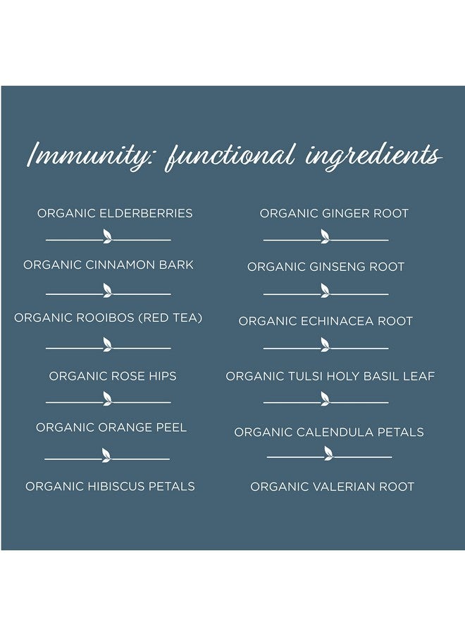 The Tea Spot The Tea Spot Organic Immunity Tea with Natural Vitamin C for Immune Support|Blend of Adaptogens, Elderberry, Orange Peel, Ginger, Basil, Lemon Peel & Valerian Root | Caffeine-Free 15 Tea Bags  - Image 5