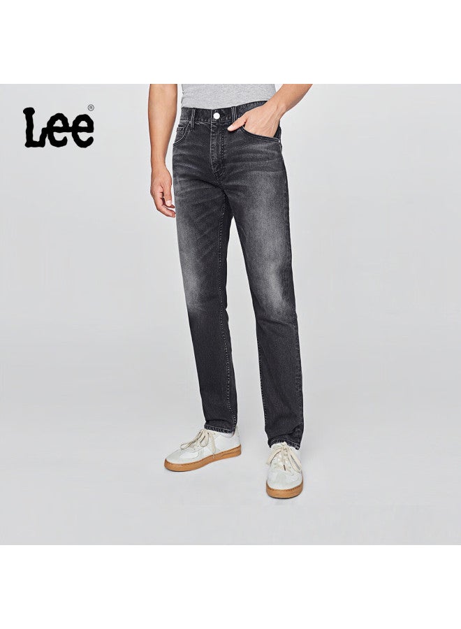 Lee 731 Comfortable Mid-rise Tapered Five-pocket Style Dark Gray Men's Jeans, Dark Gray, Size 30 - Image 1