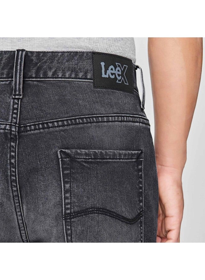 Lee 731 Comfortable Mid-rise Tapered Five-pocket Style Dark Gray Men's Jeans, Dark Gray, Size 30 - Image 3