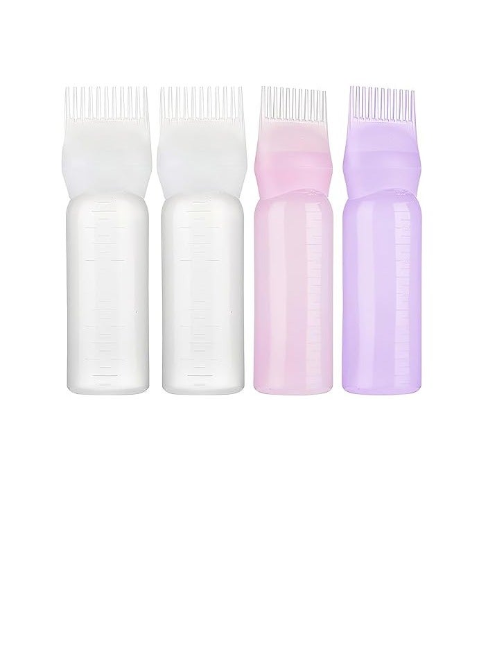 Generic Hair Oil Bottle, Oil Comb 120ML Hair Tools Hair Dye Applicator Brush Bottles Styling Tool Hair Coloring 1 PCS - Image 1