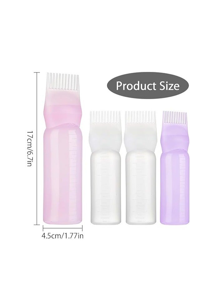 Generic Hair Oil Bottle, Oil Comb 120ML Hair Tools Hair Dye Applicator Brush Bottles Styling Tool Hair Coloring 1 PCS - Image 2