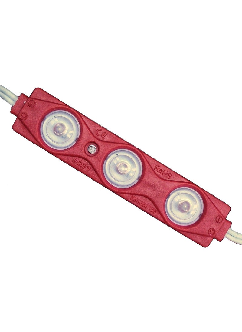Zembil 5 Pieces Red 12V 1.5W 3 LEDs Lensed Finger LED Module 2835 Smd  - Image 1
