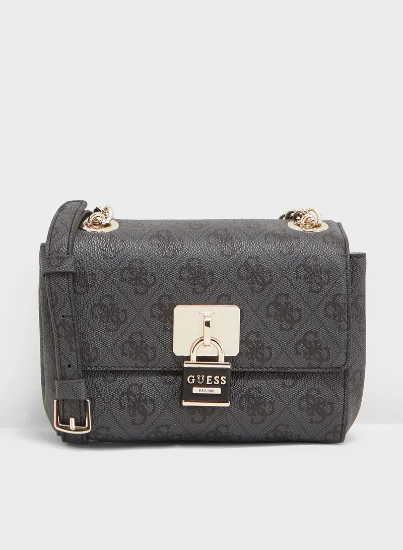 GUESS Mini Downtown Cool Flap Over Crossbody