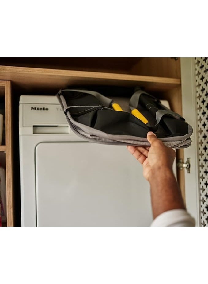 Foldable Laundry Basket –35L/9.2 Gallon, Space-Saving Collapsible Washing Hamper with Sturdy, Moisture-Resistant Fabric – Large Capacity Laundry Bag for Home & Bathroom – Grey - Image 2