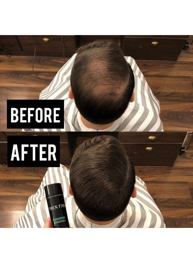 THICK FIBER Hair Fibers for Thinning Hair & Bald spots (DARK BROWN) - 25g Bottle - Conceals Hair Loss in Seconds - Hair Powder for Women & Men - Image 4