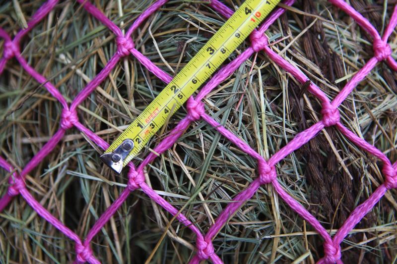 Slow Hay Feeder Hay Nets 2 Pcs 40" Length 2" Holes - Small Hole Design Slow Feeder Hay Nets for Horses Goats Livestock - Image 5