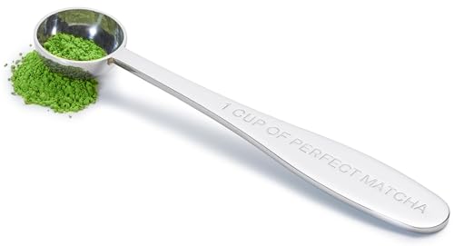 Pure Matcha Matcha Measuring Spoon | One Cup of Perfect Matcha | Stainless Steel Scoop | Premium High Polish Finish | 1/2 Teaspoon | 1Gram Serving - Image 1