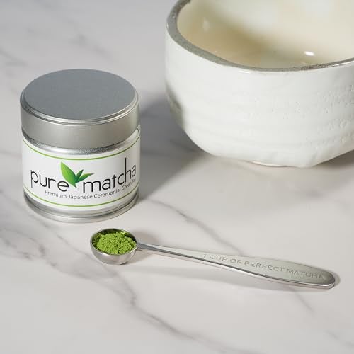 Pure Matcha Matcha Measuring Spoon | One Cup of Perfect Matcha | Stainless Steel Scoop | Premium High Polish Finish | 1/2 Teaspoon | 1Gram Serving - Image 3