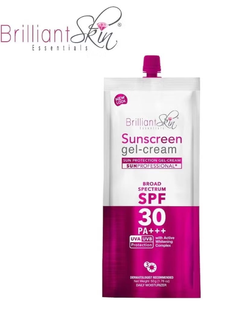 Sunscreen Gel Cream SPF30 PA+++ 50g UV Protection Lightweight Non Greasy Suitable for All Skin Types Face and Body