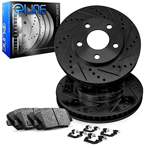 R1 Concepts Front Brakes and Rotors| Hardware Included| Front Ceramic Brake Pads and Rotors Kit| Fits 2020-2022 Toyota Corolla; 2016-2022 Toyota Prius - Image 1