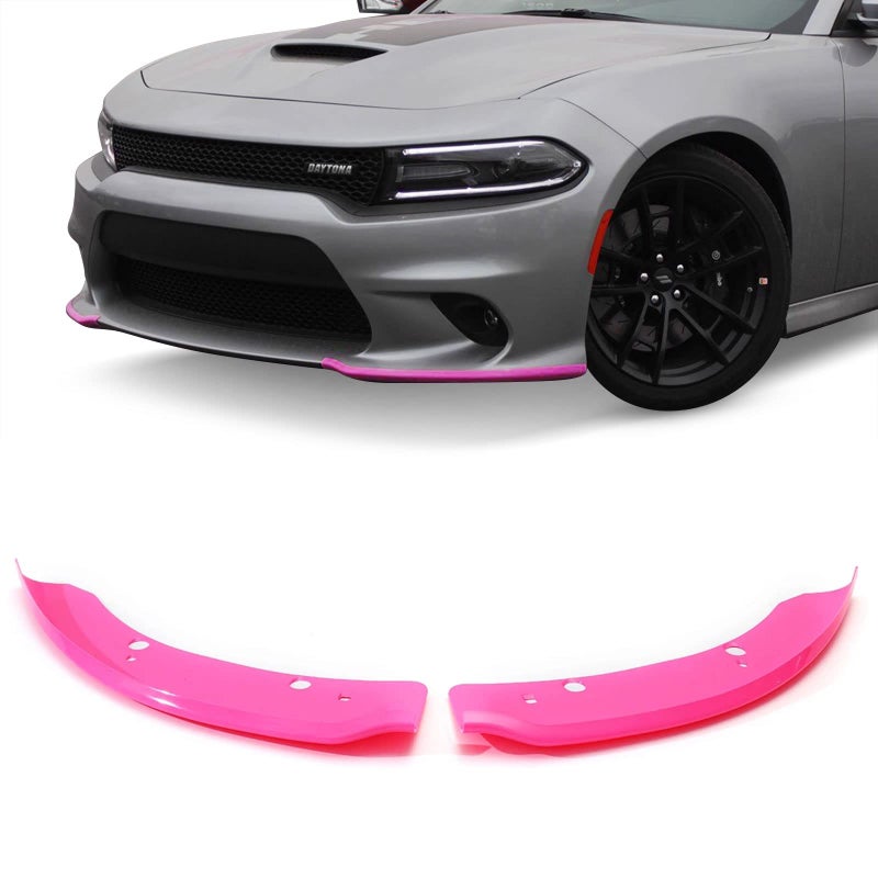 SPORTULI Front Bumper Lip Splitter Protector Replacement for 2015-2024 2025 Dodge Charger Scat Pack/SRT Models and 2019-2023 2024 GT/RT/SCAT Models - Image 1