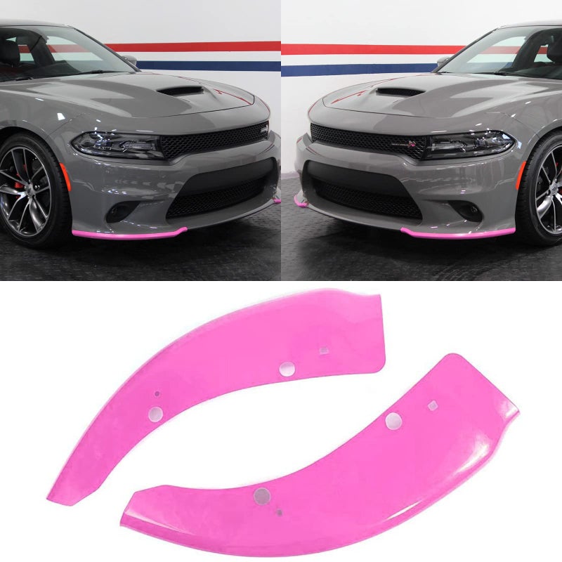 SPORTULI Front Bumper Lip Splitter Protector Replacement for 2015-2024 2025 Dodge Charger Scat Pack/SRT Models and 2019-2023 2024 GT/RT/SCAT Models - Image 2