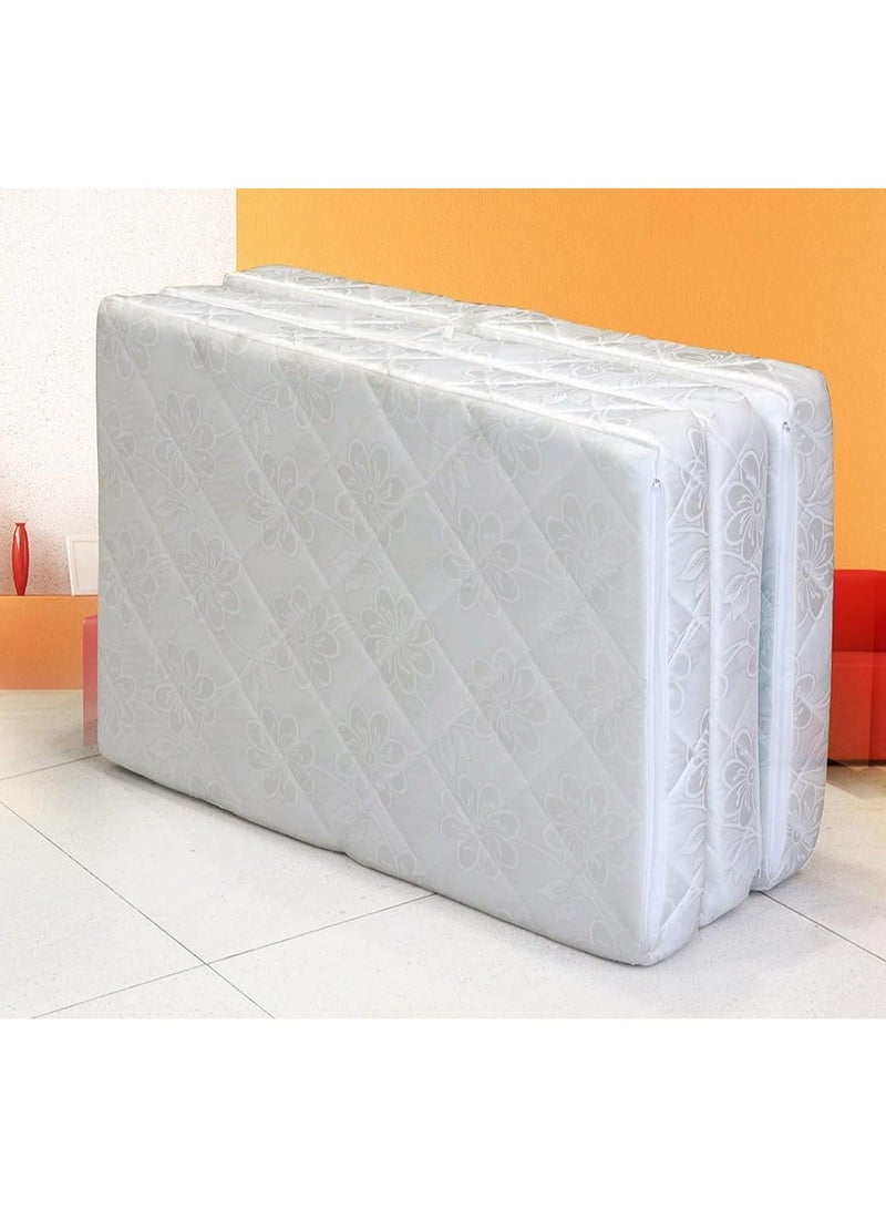 Comfy مرتبة طبية شبه طبية مريحة قابلة للطي وقابلة للحمل، لون أبيض، مفردة 2 - Image 5