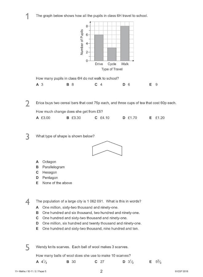 11+ GL Maths Practice Papers: Ages 10-11 - Pack 2 (with Parents' Guide & Online Edition) - Image 4