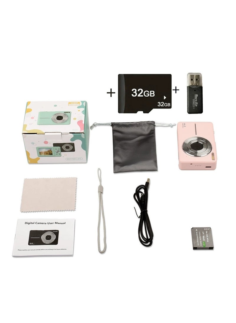 Generic Digital Camera, Autofocus UHD 4K Vlogging Camera with 32GB Card, 44MP 16X Digital Zoom Digital Camera  - Image 2