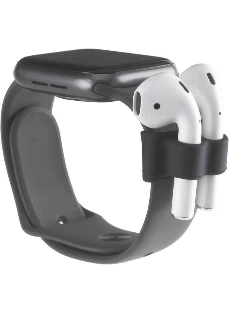 AirPods Watch Band Holder - Compatible with AirPods Pro, AirPods 2, and AirPods 1 - Black  - Image 1