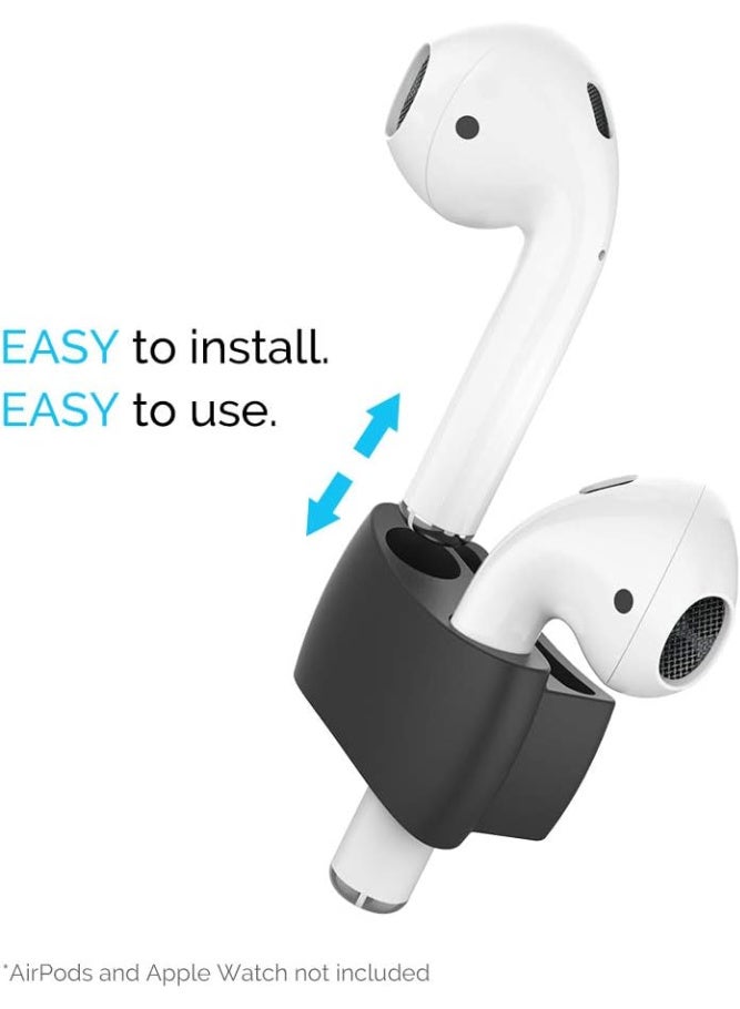 AirPods Watch Band Holder - Compatible with AirPods Pro, AirPods 2, and AirPods 1 - Black  - Image 5