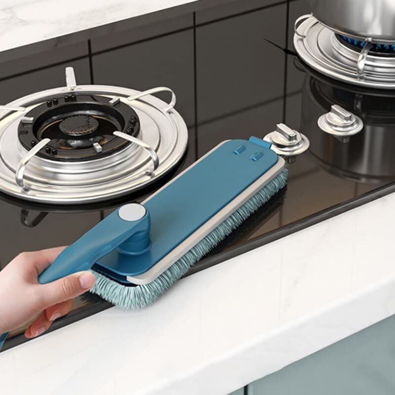 KOYET New Multipurpose Stretch 360°Rotatable Cleaning Brush Squeegee Glass Cleaning Wiper for Windows Long Handle Useful for Kitchen, Bathroom, Window, Car - Image 2