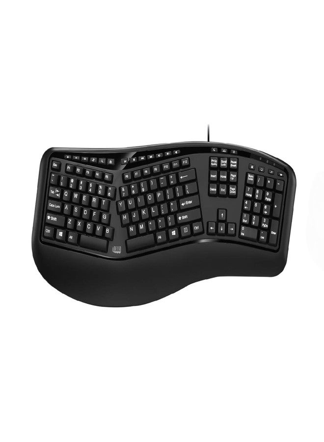 Adesso AKB-150UB Computer Keyboard, Office Keyboard, Advanced Input Devices With Ergonomic Design - Image 1