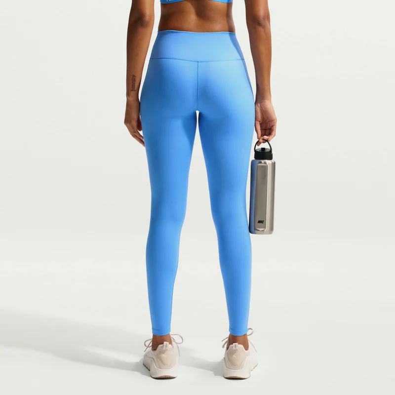 Nike Blue Women's One Dri-FIT Seamless Front Full-Length Training Leggings for Women | Best Price UAE