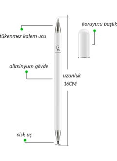 Coolacs Xiaomi Mi Pad 6 Compatible Touch Pen Passive Stylus 2in1 Tablet Pen Drawing & Writing Pen  - Image 2