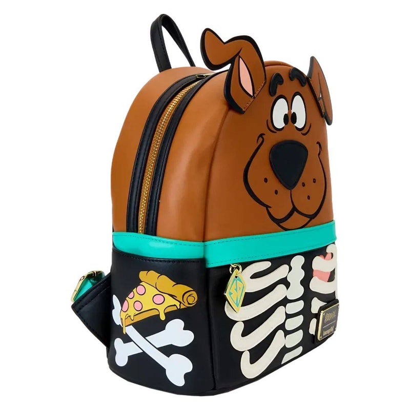 Loungefly x Funko POP! Scooby-Doo Skeleton Cosplay Glow Mini Backpack (11.4 x 22.9 x 26.7 cm) - Image 2