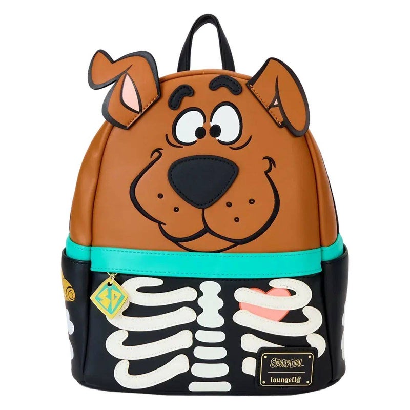 Loungefly x Funko POP! Scooby-Doo Skeleton Cosplay Glow Mini Backpack (11.4 x 22.9 x 26.7 cm) - Image 1