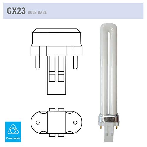 KOR (Pack of 4) 13W CFL Light Bulbs – Single Tube, 2-Pin GX23 Base, 5000K Bright White – Compatible with Sylvania CF13DS/850, Philips PL-S 13W/850, GE F13BX/850 - Image 3