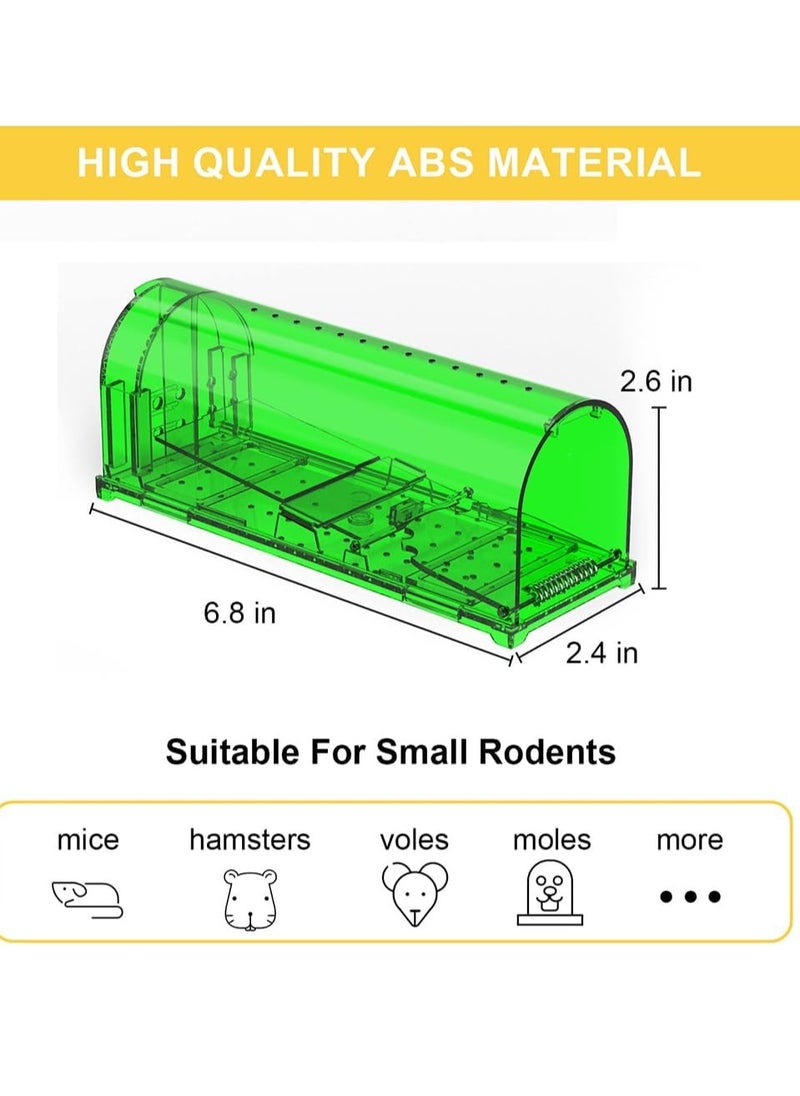 DMG TECH Humane Mouse Traps, Catch and Release That Work Mouse Traps No Kill Live Mouse Traps Reusable Mouse Traps, Easy to Use and Clean, for House Garage Outside Small Mice Multiple Mice  - Image 2