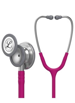 ليتمان 3M Littmann Classic III سماعة مراقبة أنبوب Raspberry جذع غير القابل للصدأ وسماعة رأس مقاس 27 بوصة 5648  - Image 1