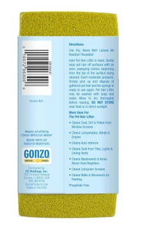 Gonzo Gonzo Pet Hair Lifter Sponge - Effective Fur Removal - Reusable Cleaning Sponge - Pet Hair Removal Tool  Easy to Use for Furniture & Carpets  - Image 2