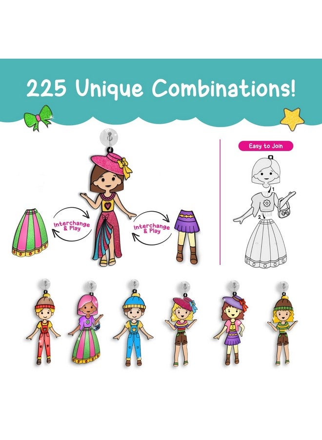 سمارتيفيتي مجموعة أدوات تزيين النوافذ من سمارتيفيتي للأطفال من سن 5 إلى 8 سنوات، هدية عيد ميلاد إبداعية للبنات والأولاد من سن 5-6-7-8 سنوات، مجموعة أنشطة فنية وحرفية اصنعها بنفسك - Image 4