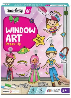 Smartivity Smartivity Window Art Fashion Kit for Kids 5 to 8 Years, Creative Birthday Gift Toy for Girls & Boys Age 5-6-7-8, DIY Art & Craft Activity Kit  - Image 1