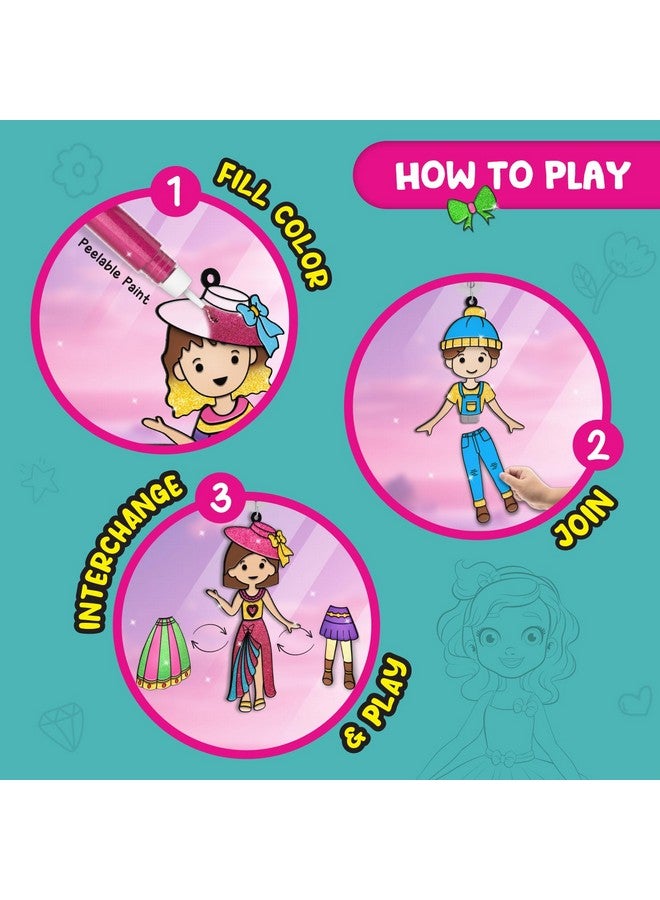 سمارتيفيتي مجموعة أدوات تزيين النوافذ من سمارتيفيتي للأطفال من سن 5 إلى 8 سنوات، هدية عيد ميلاد إبداعية للبنات والأولاد من سن 5-6-7-8 سنوات، مجموعة أنشطة فنية وحرفية اصنعها بنفسك - Image 3