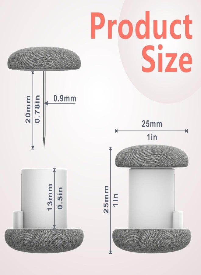 MAICOBI Duvet Pins and Clips - Double-Sided Fasteners to Secure Comforter in Cover, Soft Linen Duvet Cover Clips for Quilts, Cushions, and More (6, Medium Gray) - Image 2