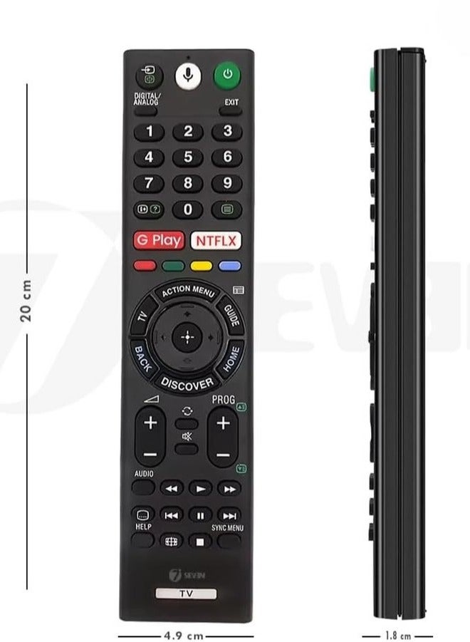 PopZa Bluetooth Voice Command Compatible with Sony 4K Smart LED UHD OLED QLED Android Bravia Remote Control Replacement for Original RMF with battery - Image 5