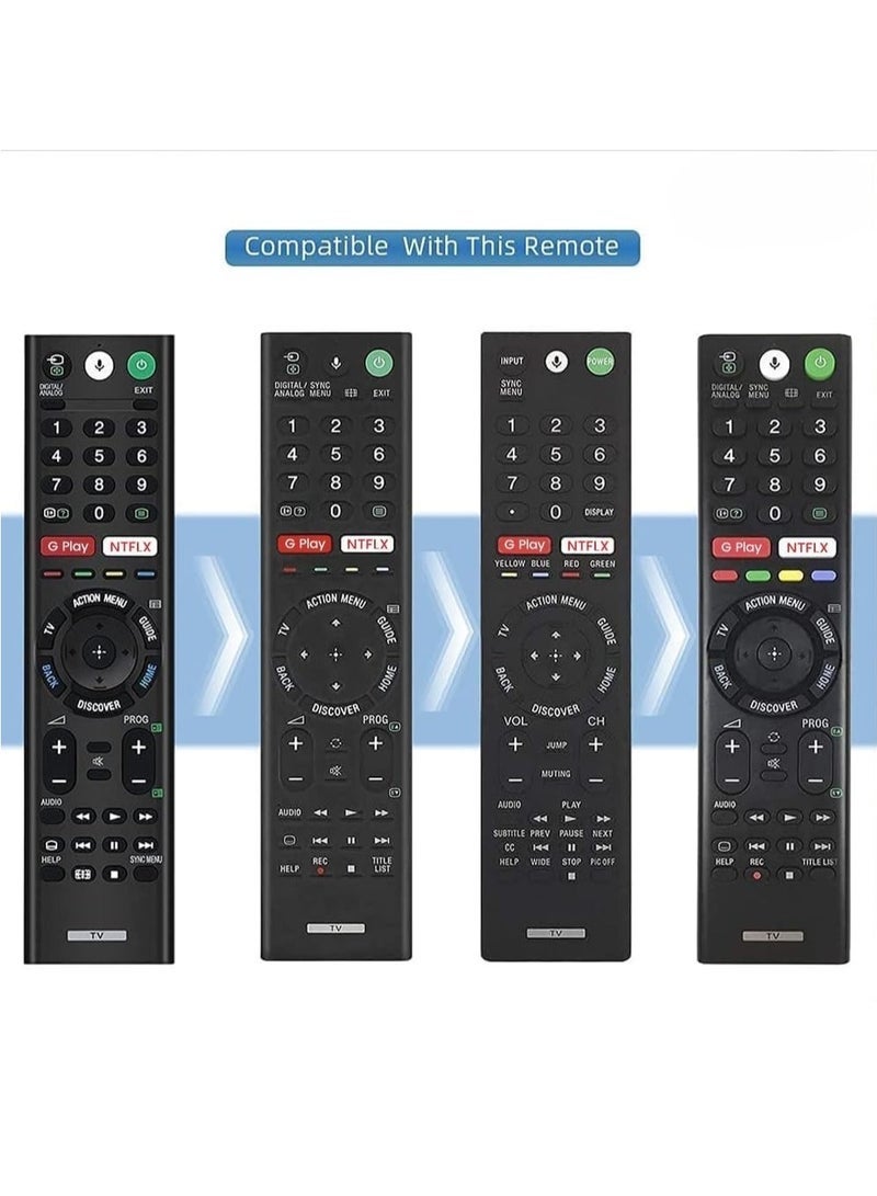 PopZa Bluetooth Voice Command Compatible with Sony 4K Smart LED UHD OLED QLED Android Bravia Remote Control Replacement for Original RMF with battery - Image 4