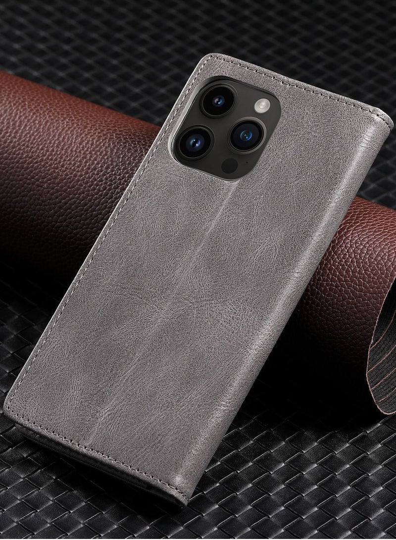 Suteni Flip Cover Card Slots Leather Phone Case for iPhone - Image 2
