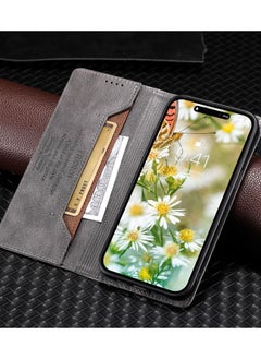 Suteni Flip Cover Card Slots Leather Phone Case for iPhone  - Image 3