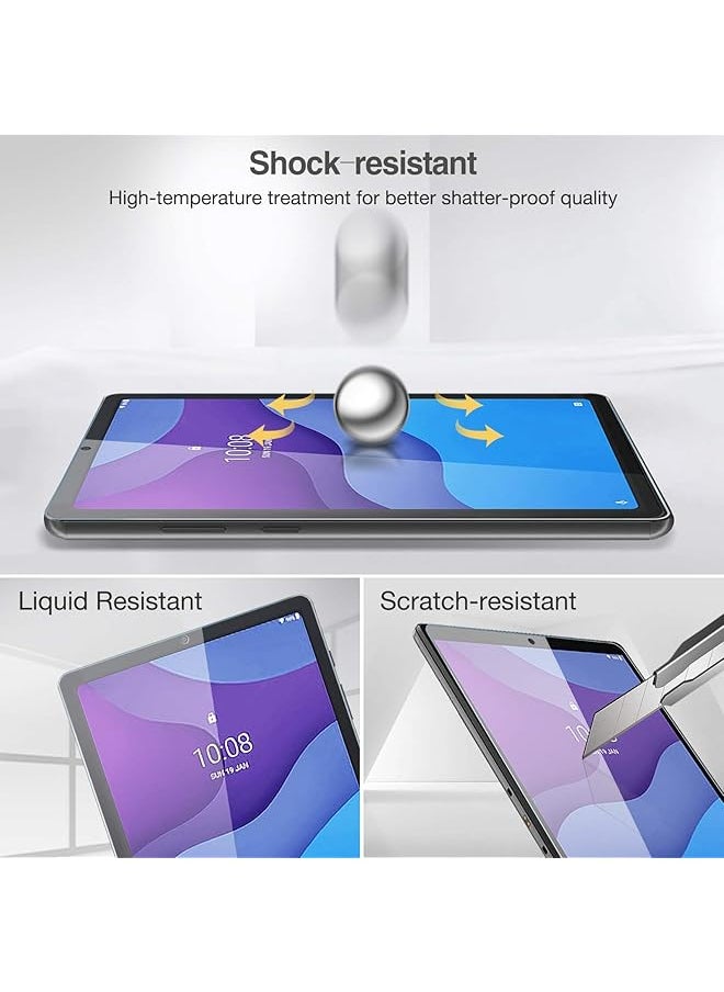 Procases - 2 Pack Screen Protector For Lenovo Tab M10 Hd 2Nd Gen Tb X306X Smart Tab M10 Hd 2Nd Gen Tb X306F 10.1 Inch 2020 Release Tempered Glass Screen Film Guard Screen Protector –Clear - Image 1